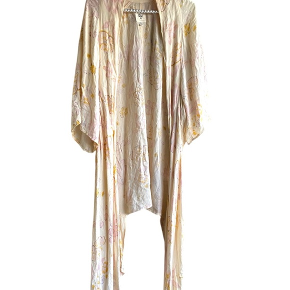 Billabong pink summer kimono  Swim Coverup one size boho style - Picture 7 of 9